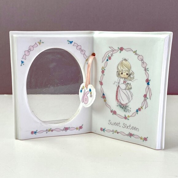 Precious Moments Sweet 16 Growing in Grace Picture Holder w Heart Bookmark 25064 - Picture 15 of 16